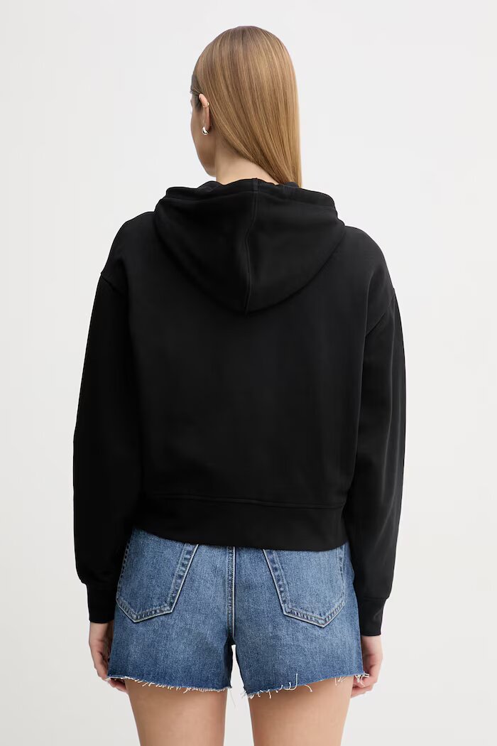 CALVIN KLEIN JEANS суичър дамски памучен черен LV047F208G
