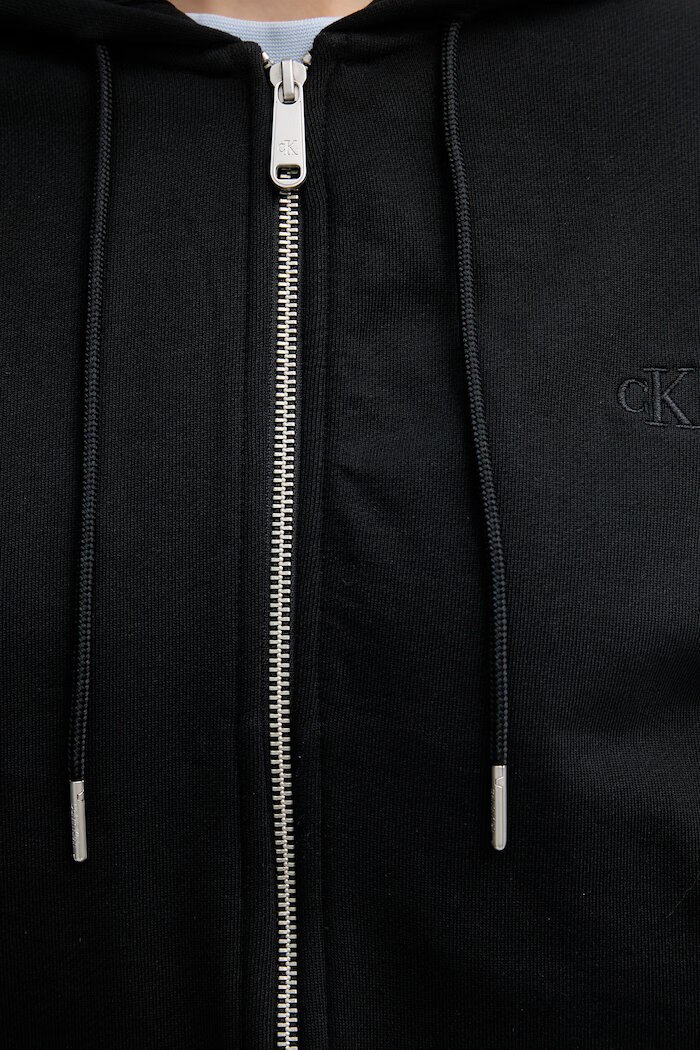 CALVIN KLEIN JEANS суичър дамски памучен черен LV047F208G