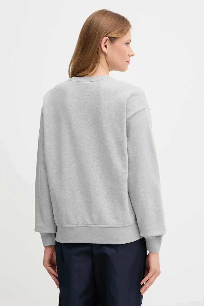 CALVIN KLEIN JEANS суичър дамски с памук сив LV047B234G
