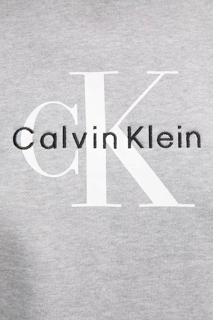 CALVIN KLEIN JEANS суичър дамски с памук сив LV047B234G