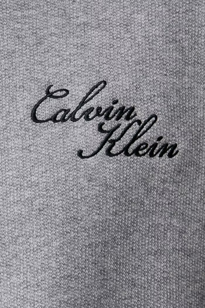 CALVIN KLEIN JEANS суичър дамски с памук сив LV047H250G