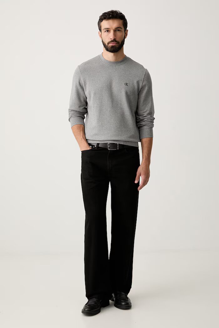 CALVIN KLEIN JEANS суичър мъжки от памук сив LV04RG275G