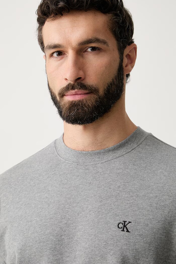 CALVIN KLEIN JEANS суичър мъжки от памук сив LV04RG275G