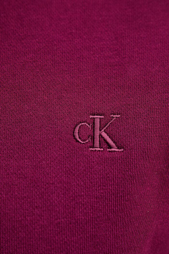 CALVIN KLEIN JEANS суичър с качулка дамски от памук виолетов LV047C224G