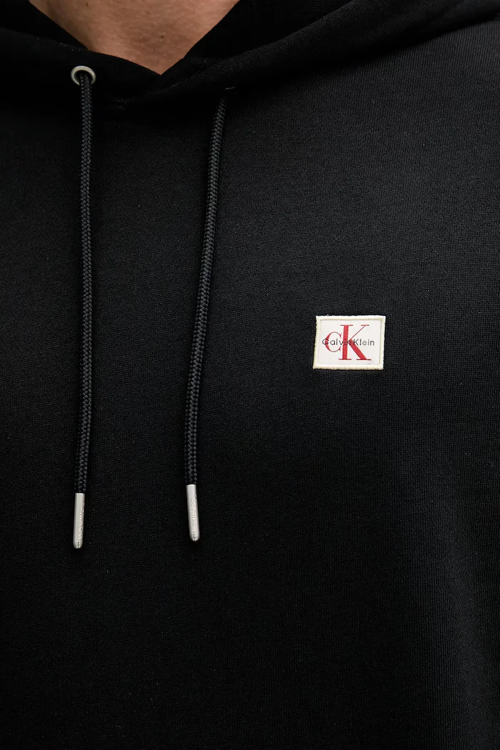 CALVIN KLEIN JEANS Суичър с качулка мъжки от памук черен LV04RC274G