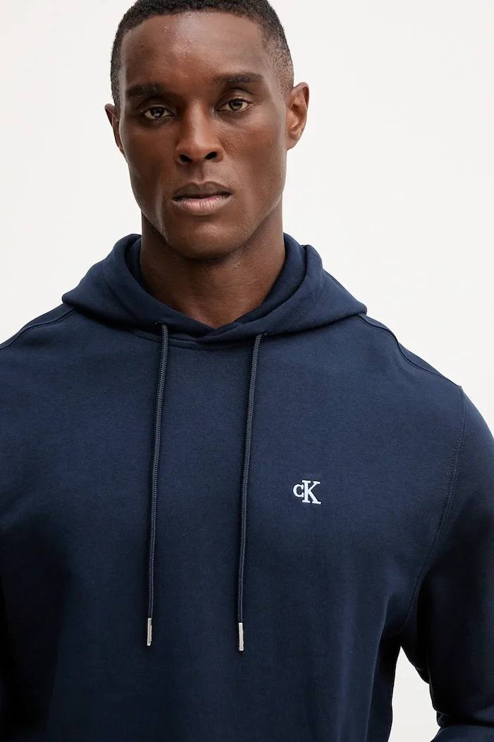 CALVIN KLEIN JEANS Суичър с качулка мъжки от памук тъмносин LV04RC297G