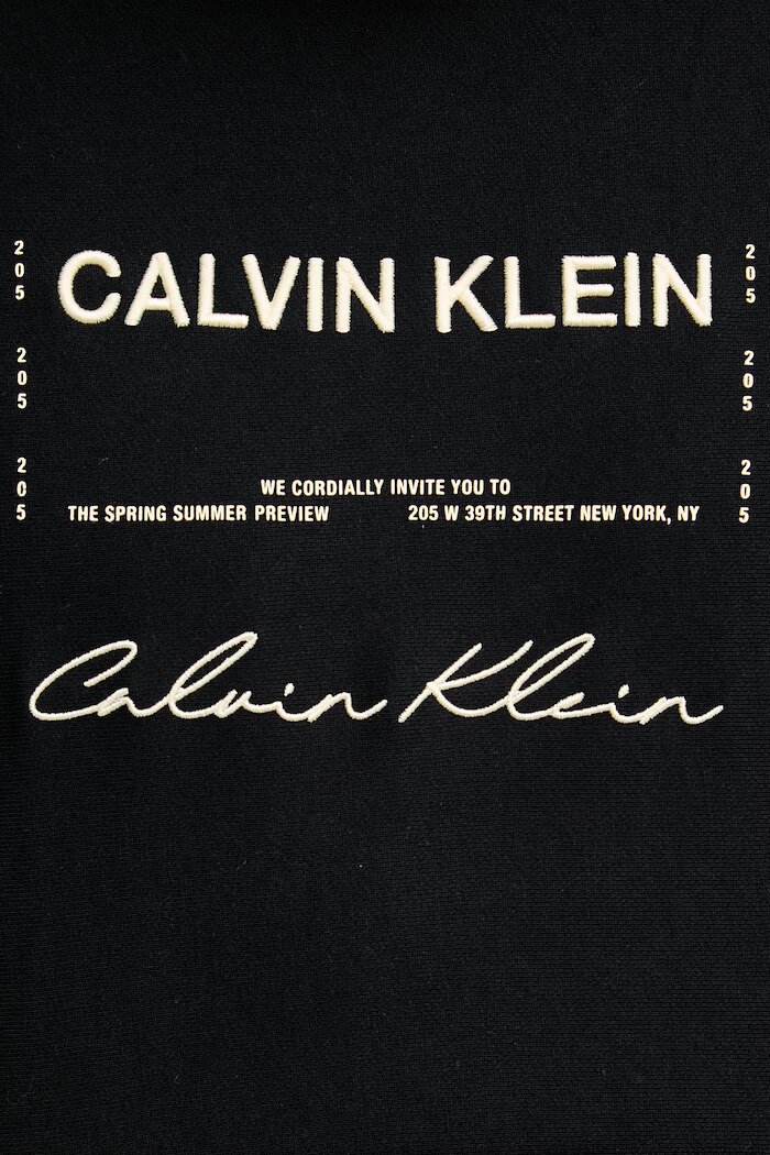CALVIN KLEIN JEANS суичър с качулка мъжки с памук черен LV04RF247G