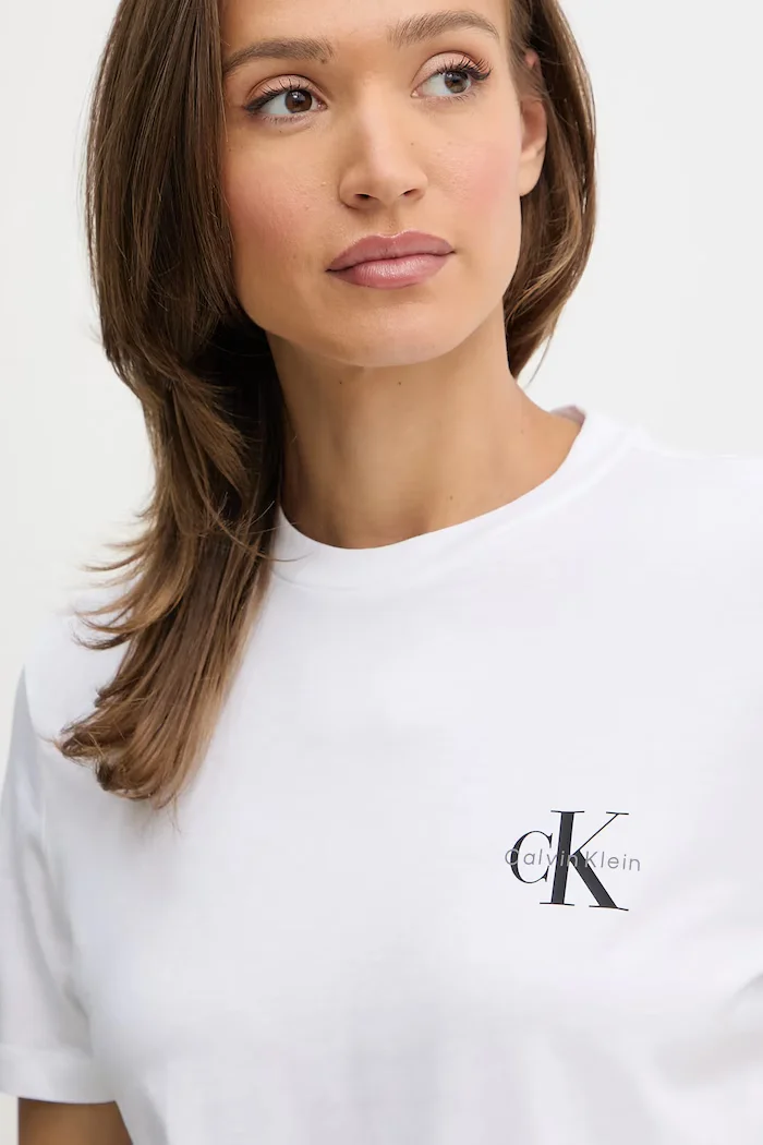 CALVIN KLEIN JEANS тениска дамска от памук 2 броя черна LV047C905G