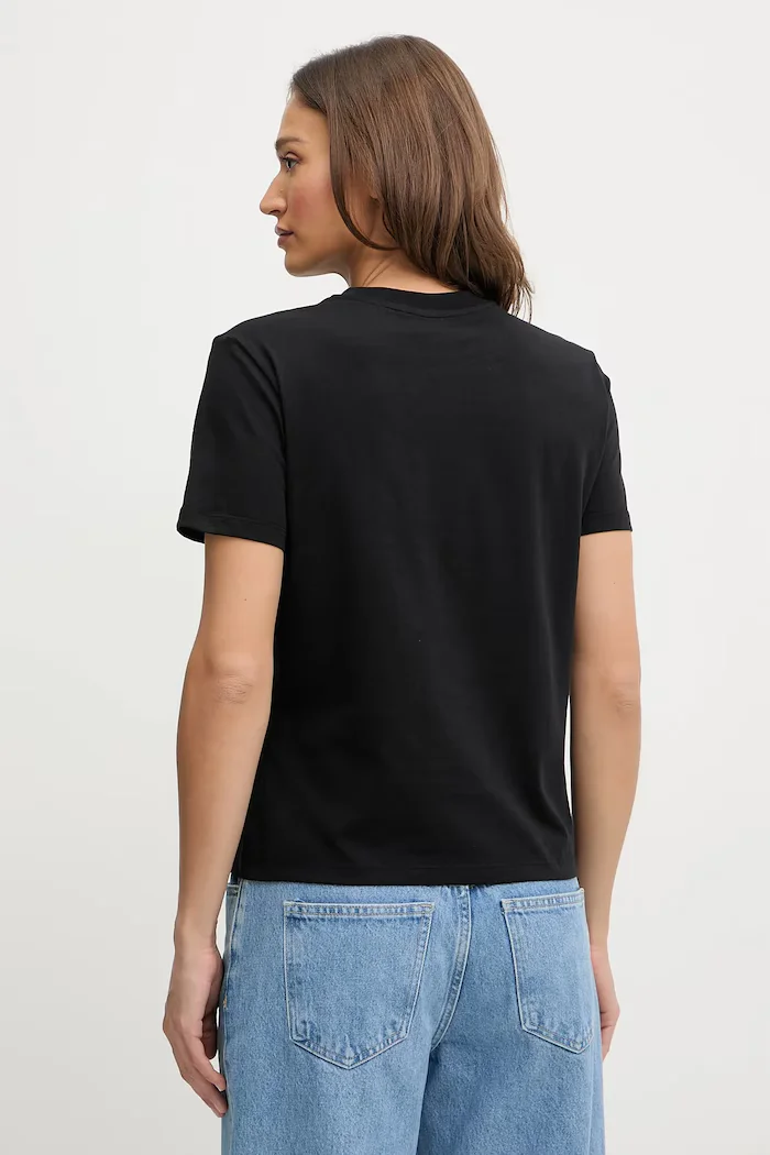 CALVIN KLEIN JEANS тениска дамска от памук 2 броя черна LV047C905G