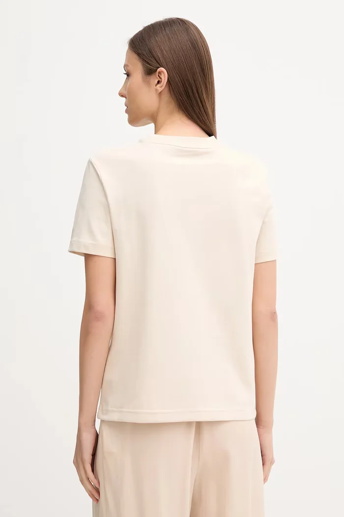 CALVIN KLEIN JEANS тениска дамска от памук бежова LV047B865G