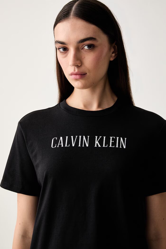 CALVIN KLEIN JEANS тениска дамска от памук черна LV047H803G