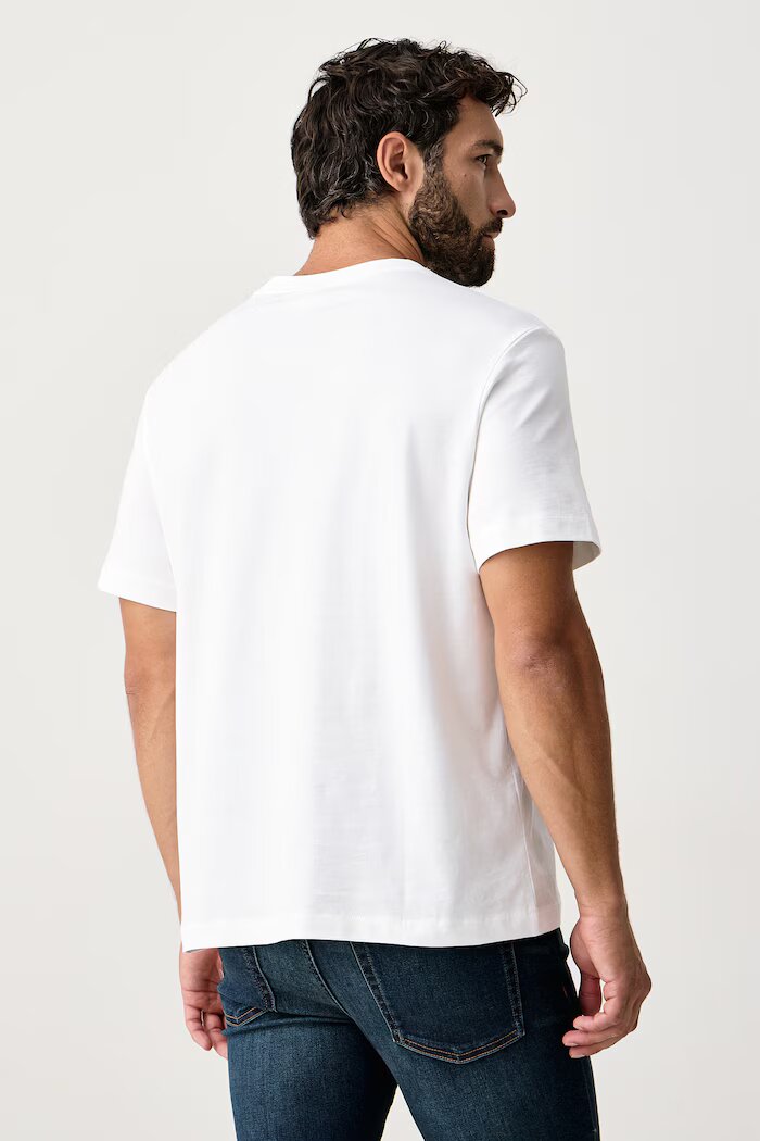 CALVIN KLEIN JEANS тениска мъжка от памук бяла LV04RC275G