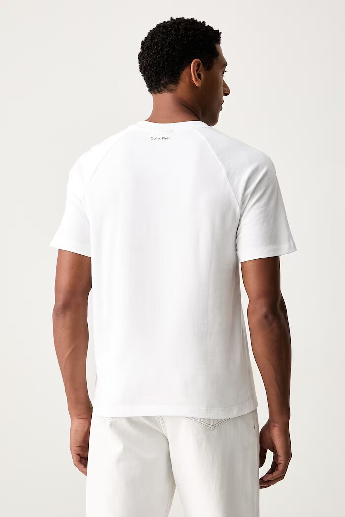 CALVIN KLEIN JEANS тениска мъжка от памук бяла LV04RH201G