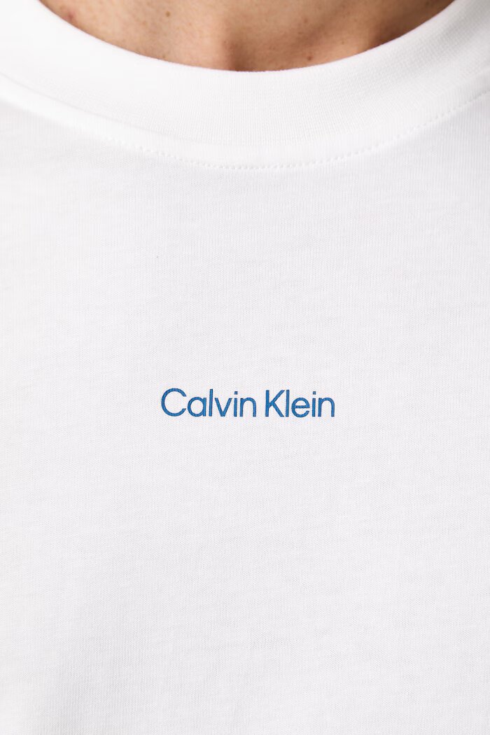 CALVIN KLEIN JEANS тениска мъжка от памук бяла LV04RH803G