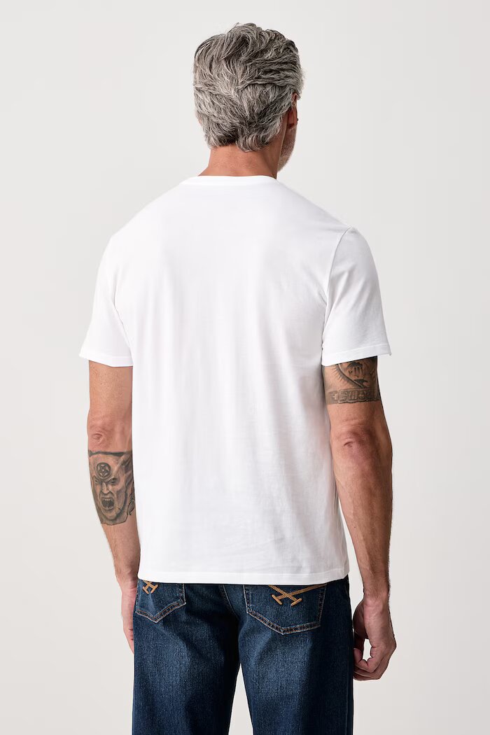 CALVIN KLEIN JEANS тениска мъжка от памук бяла LV04RH818G