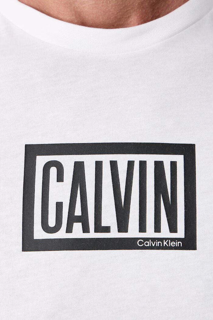 CALVIN KLEIN JEANS тениска мъжка от памук бяла LV04RH818G