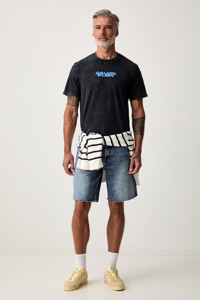 CALVIN KLEIN JEANS тениска мъжка от памук черна LV04RG834G