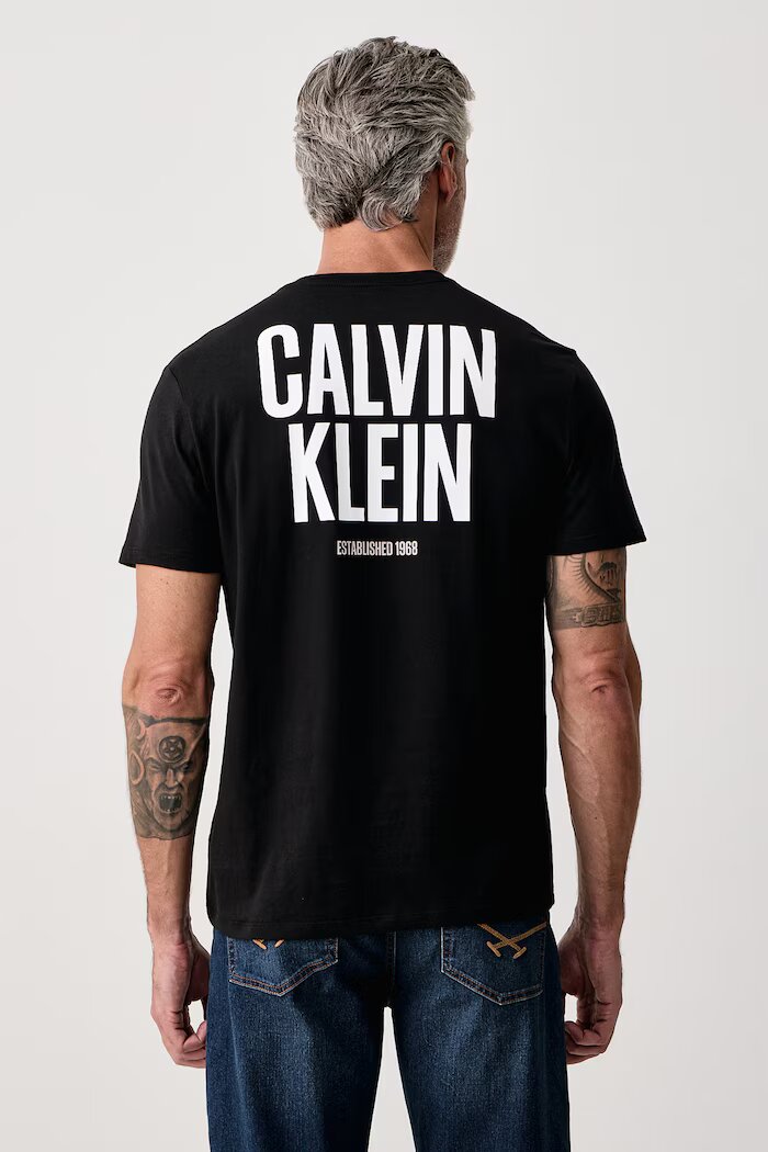 CALVIN KLEIN JEANS тениска мъжка от памук черна LV04RH816G