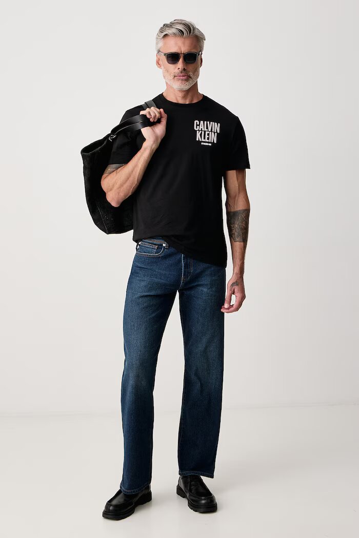 CALVIN KLEIN JEANS тениска мъжка от памук черна LV04RH816G