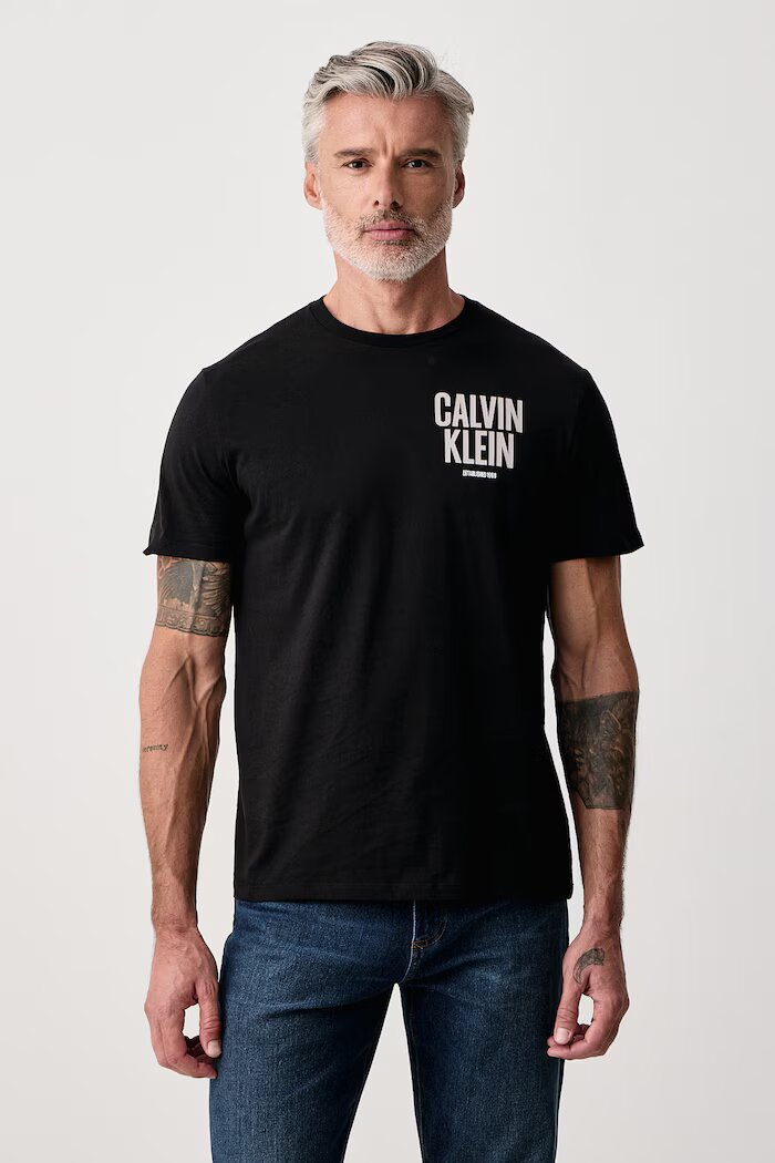 CALVIN KLEIN JEANS тениска мъжка от памук черна LV04RH816G