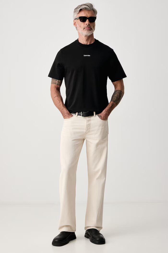 CALVIN KLEIN JEANS тениска мъжка от памук черна LV04RH821G