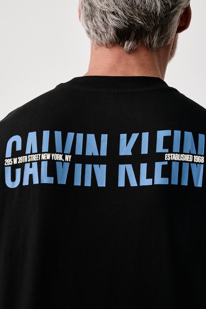 CALVIN KLEIN JEANS тениска мъжка от памук черна LV04RH821G