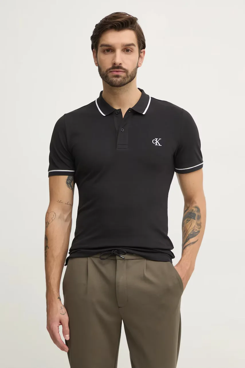 CALVIN KLEIN JEANS Тениска с яка