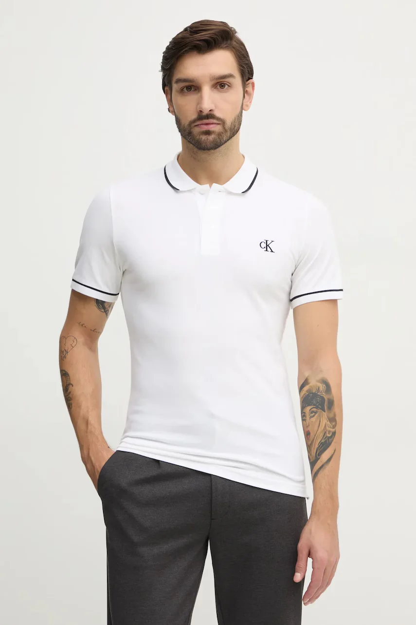 CALVIN KLEIN JEANS Тениска с яка