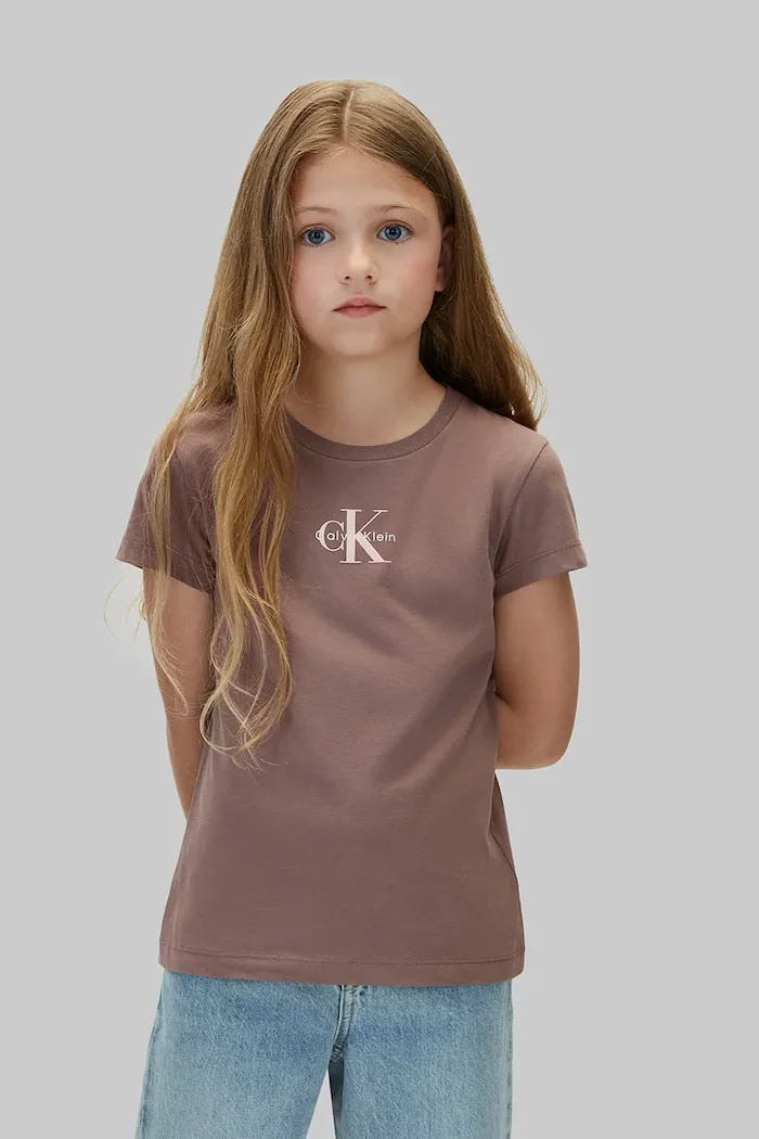 CALVIN KLEIN JEANS тениска за деца от памук 2 броя розова LVCKFJA36G