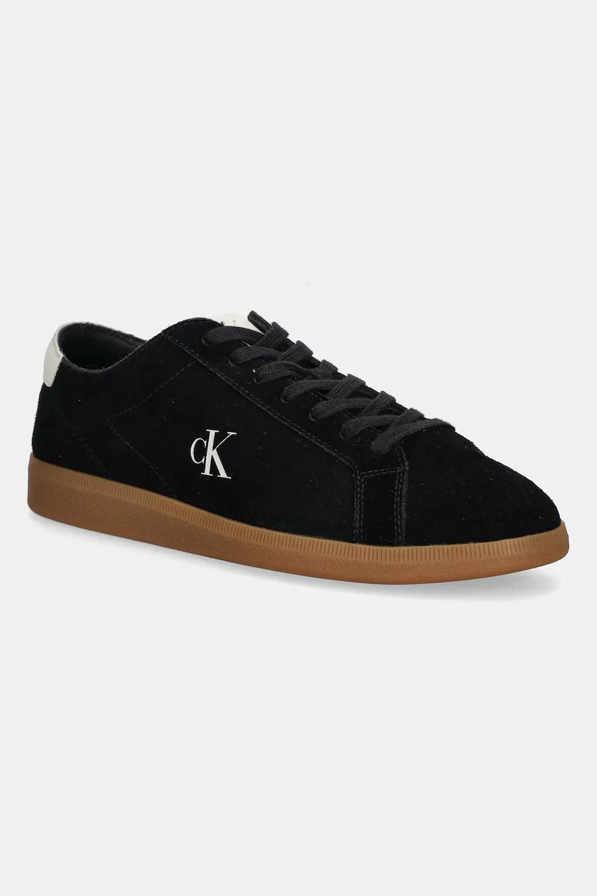 CALVIN KLEIN JEANS Велурени маратонки LOW PROFILE CUPSOLE SU