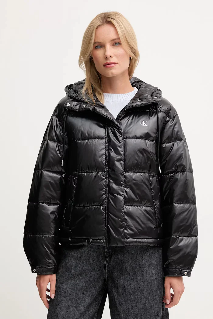 CALVIN KLEIN JEANS Яке в черно преходен модел LV047D505G