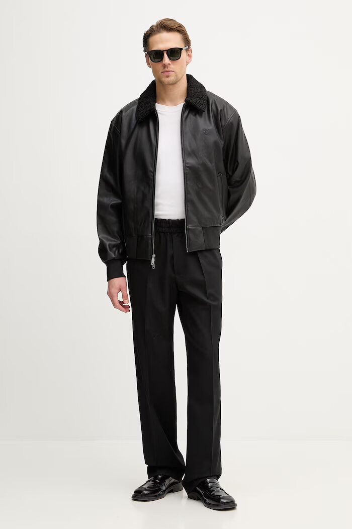 CALVIN KLEIN JEANS Яке в черно преходен модел LV04RE403G