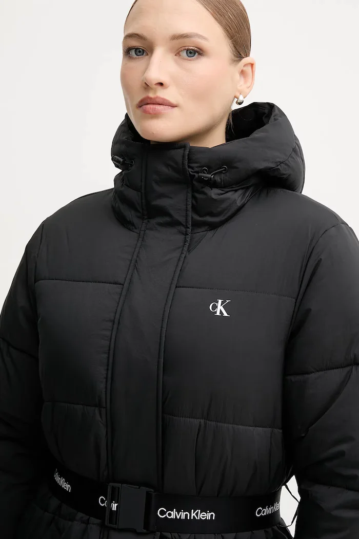 CALVIN KLEIN JEANS Яке в черно зимен модел LV047D507G