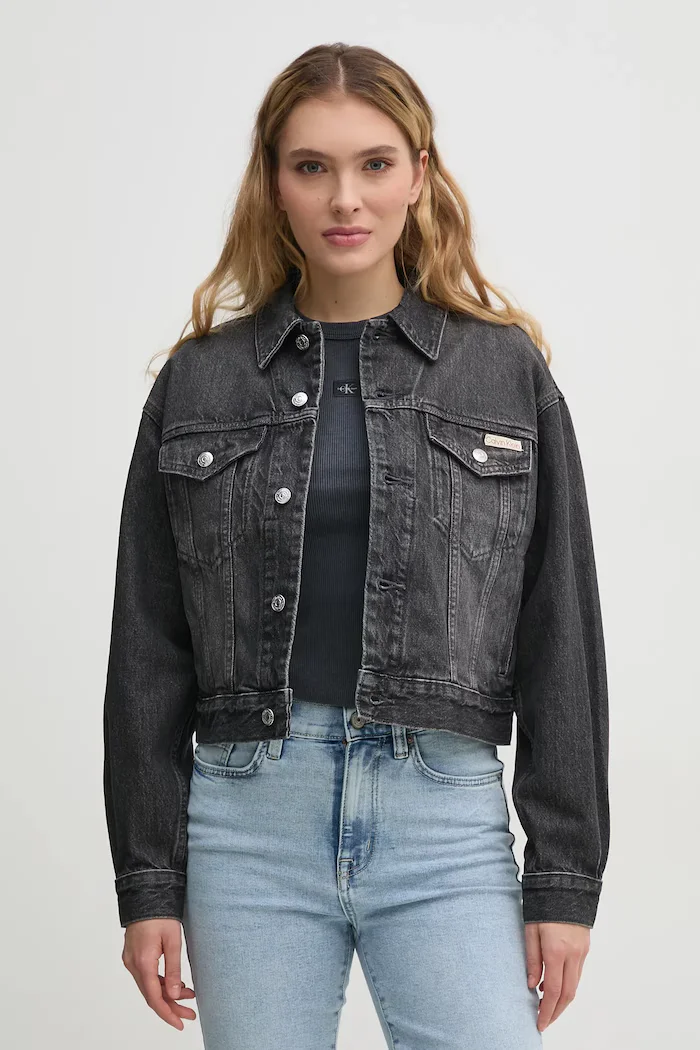 CALVIN KLEIN JEANS Яке в сиво преходен модел LV047B741G