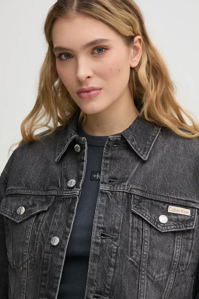 CALVIN KLEIN JEANS Яке в сиво преходен модел LV047B741G