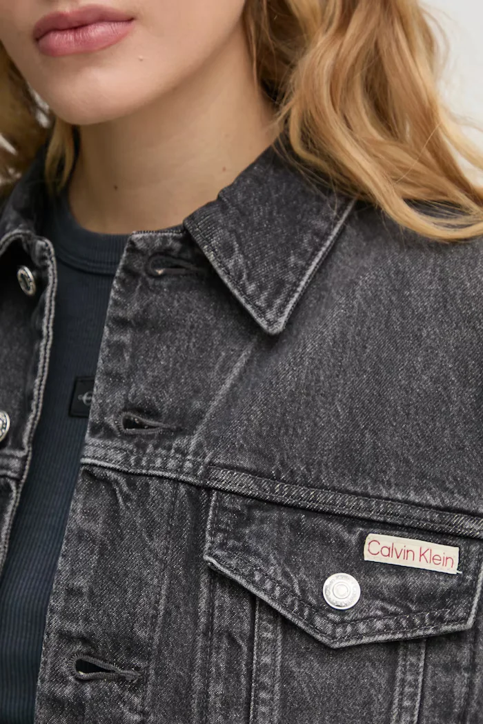 CALVIN KLEIN JEANS Яке в сиво преходен модел LV047B741G