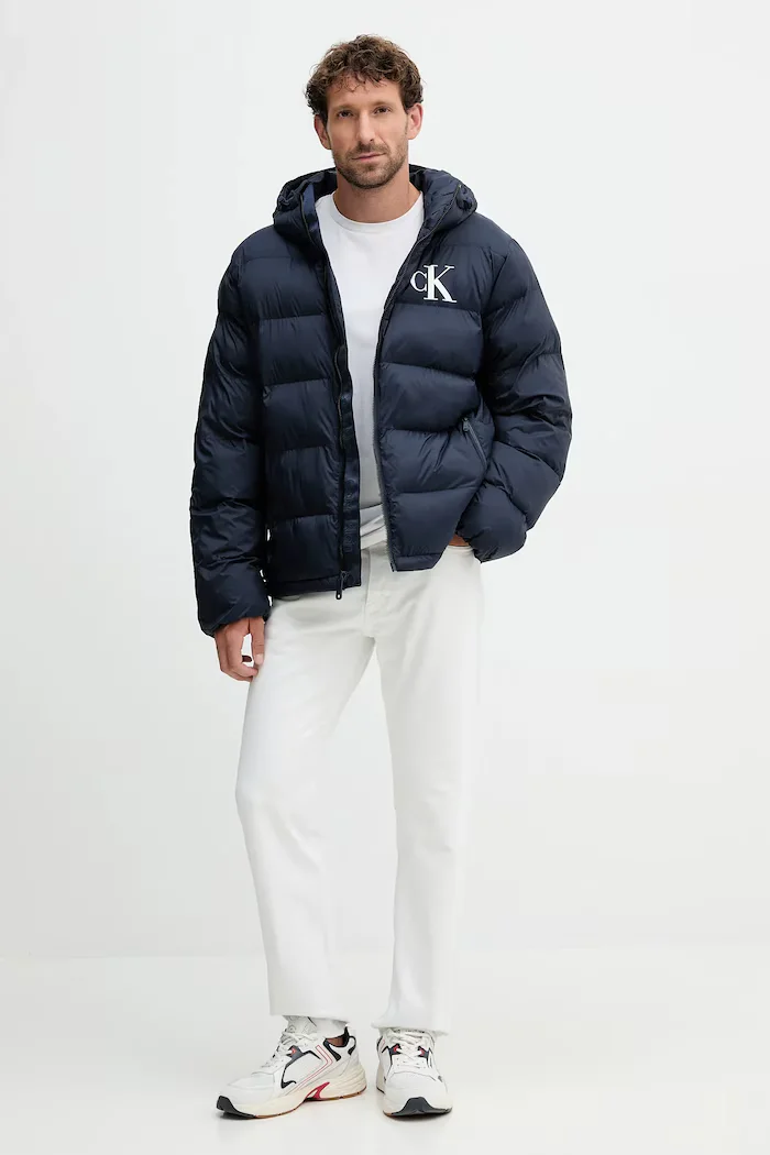 CALVIN KLEIN JEANS Яке в тъмносиньо зимен модел LV04RD528G
