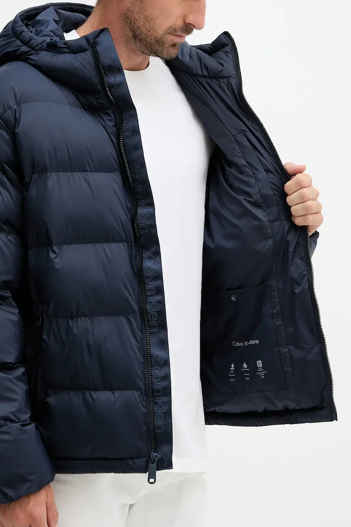 CALVIN KLEIN JEANS Яке в тъмносиньо зимен модел LV04RD528G
