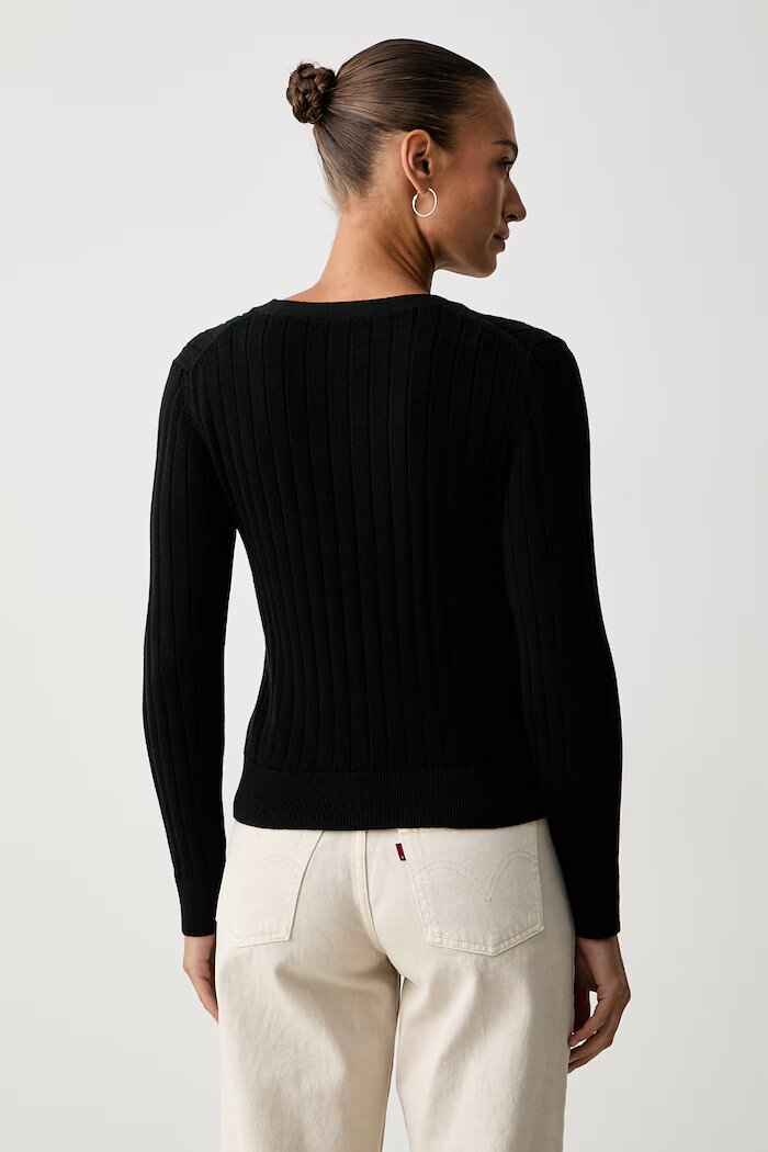CALVIN KLEIN JEANS жилетка дамска от памук черна LV047H305G