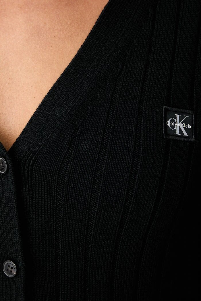 CALVIN KLEIN JEANS жилетка дамска от памук черна LV047H305G