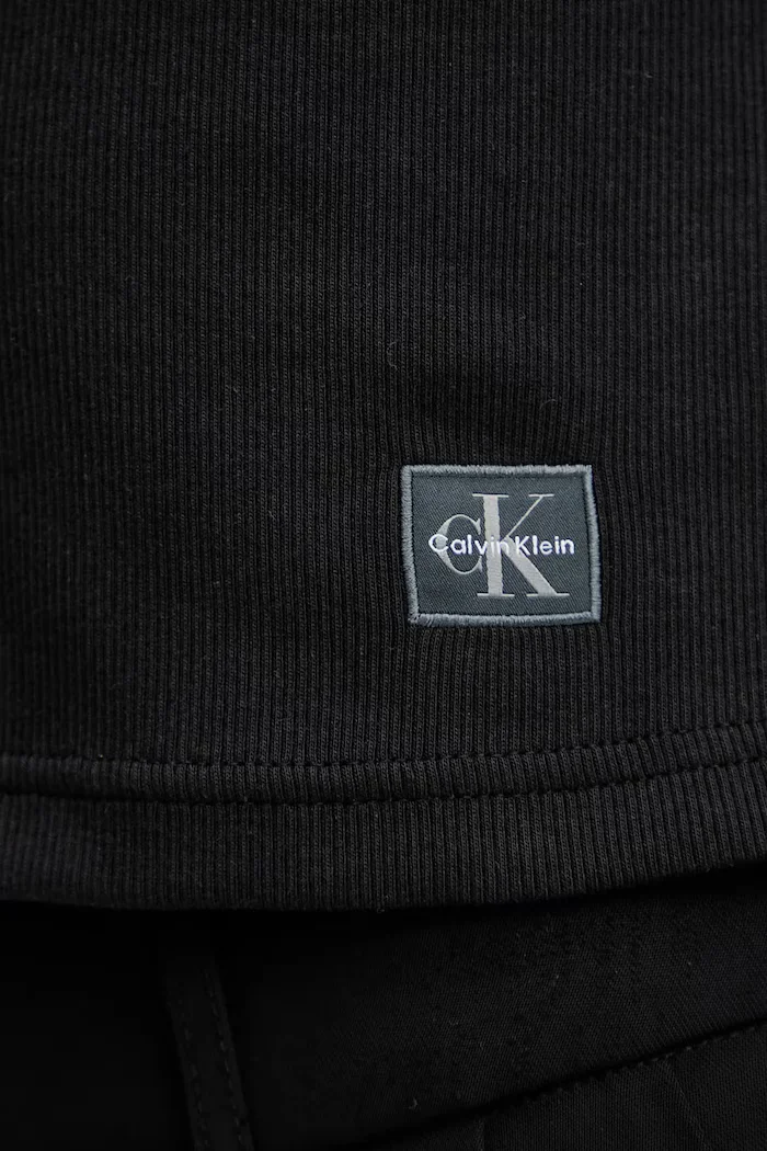 CALVIN KLEIN JEANS жилетка дамска от памук с еластан черна LV047C204G