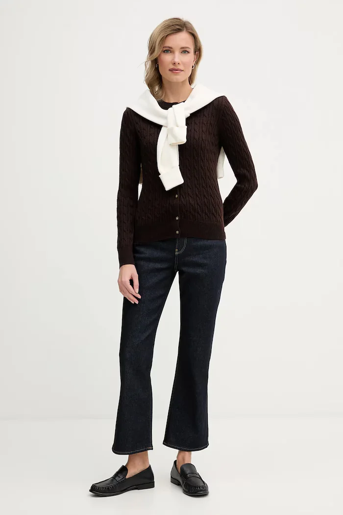CALVIN KLEIN JEANS Жилетка с вълна в кафяво LV044E307G