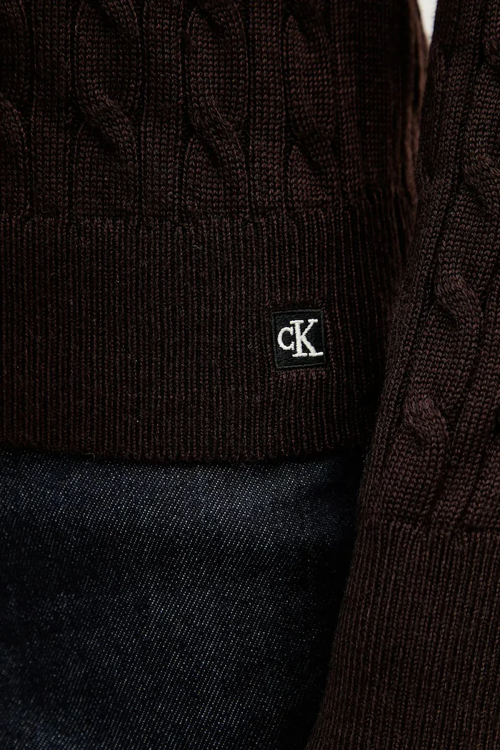 CALVIN KLEIN JEANS Жилетка с вълна в кафяво LV044E307G