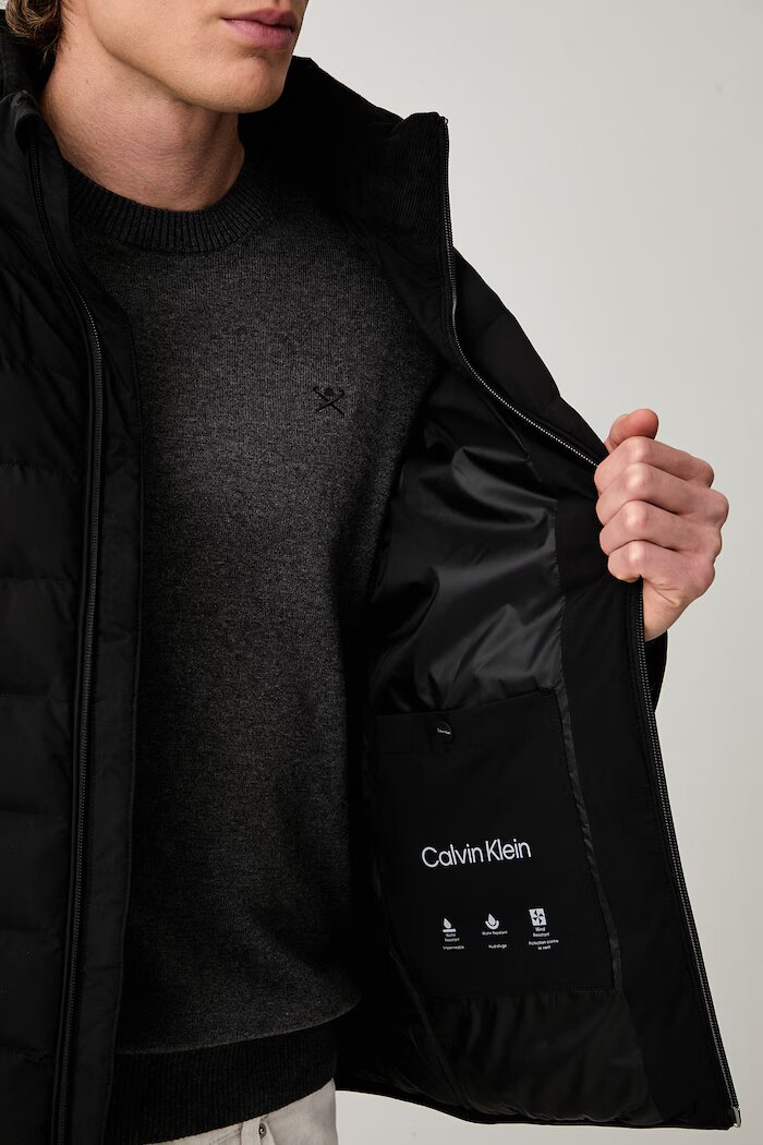 CALVIN KLEIN капитонирано яке мъжко черно LV04LG503G