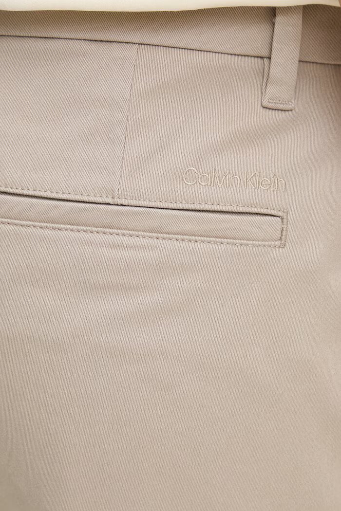 CALVIN KLEIN къс панталон мъжки бежов със стандартна талия LV04LF601G