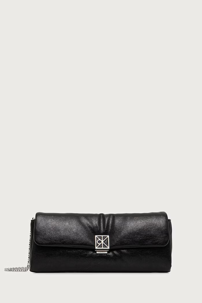 CALVIN KLEIN клъч дамски от имитация на кожа черен LV04F1240G
