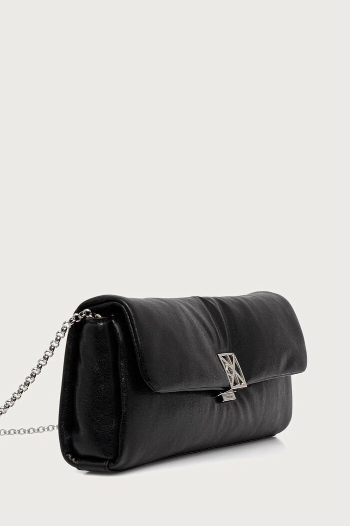 CALVIN KLEIN клъч дамски от имитация на кожа черен LV04F1240G