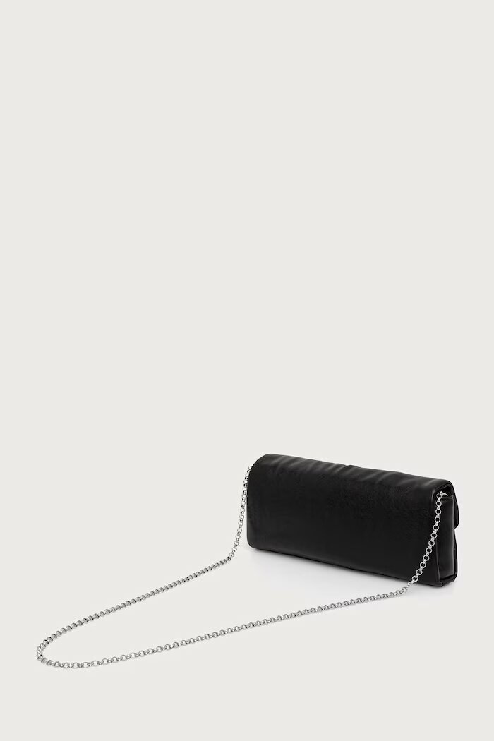 CALVIN KLEIN клъч дамски от имитация на кожа черен LV04F1240G