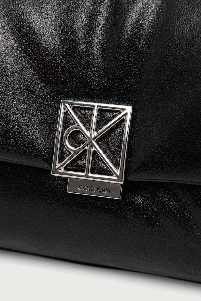 CALVIN KLEIN клъч дамски от имитация на кожа черен LV04F1240G