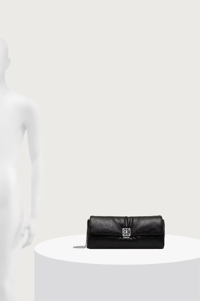 CALVIN KLEIN клъч дамски от имитация на кожа черен LV04F1240G